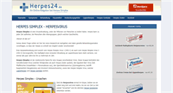Desktop Screenshot of herpes24.de