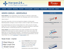 Tablet Screenshot of herpes24.de